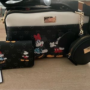 Mickey and Minnie bag with wallet